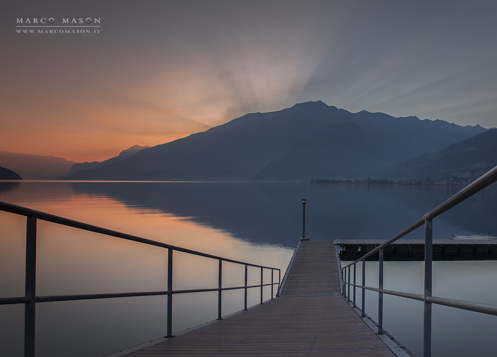 Tramonto in alto Lario