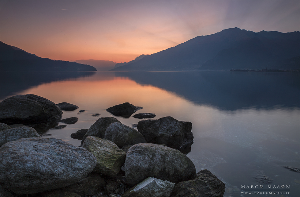 Tramonto in alto Lario