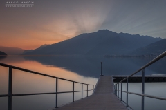 Tramonto in alto Lario